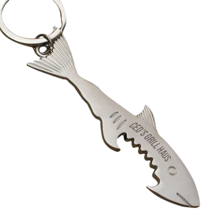 Shark Bottle Opener Keychain Shark Bottle Opener Keychain - Custom Cups Now