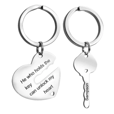 Metal Keychain for Couples Metal Keychain for Couples - Custom Cups Now