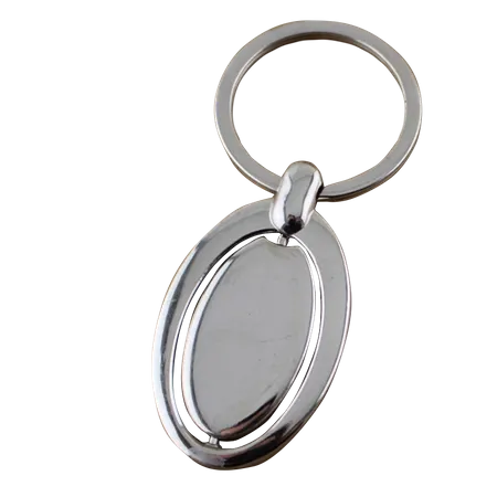 Spinning Oval Metal Keychain Spinning Oval Metal Keychain - Custom Cups Now