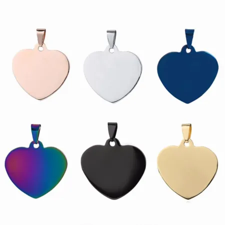 Full Color Heart Metal Keychain Full Color Heart Metal Keychain - Custom Cups Now