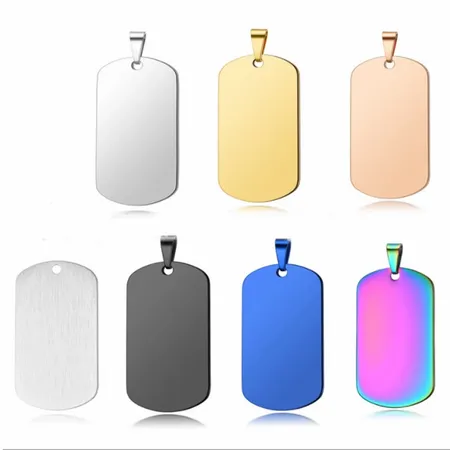 Sleek Military Dog Tag Metal Keychain Sleek Military Dog Tag Metal Keychain - Custom Cups Now