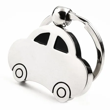 Car Shaped Metal Keychain Car Shaped Metal Keychain - Custom Cups Now