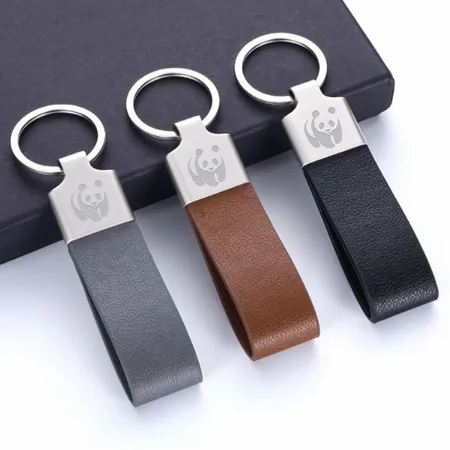 Elegant Loop Leather Keychain Elegant Loop Leather Keychain - Custom Cups Now