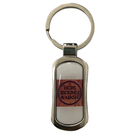 Stylish Rectangle Metal Keychain Stylish Rectangle Metal Keychain - Custom Cups Now