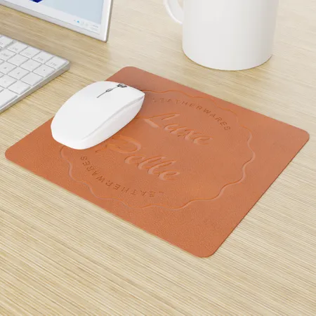 Custom Leather Mouse Pad Custom Leather Mouse Pad - Custom Cups Now