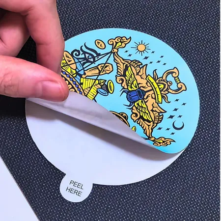 Easy Peel Die Cut Stickers Easy Peel Die Cut Stickers - Custom Cups Now