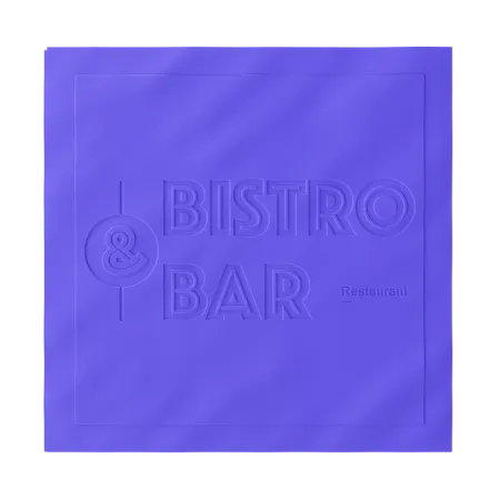 Custom Debossed Beverage Napkin - Custom Cups Now