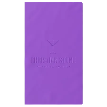 Custom Debossed Guest Towel Napkin - Custom Cups Now