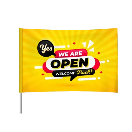 Rectangle Flag - Custom Cups Now