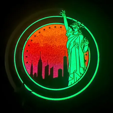 Glow In The Dark Badge Glow In The Dark Badge - Custom Cups Now