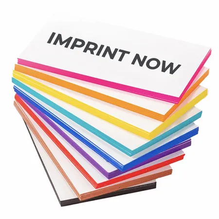 Painted Edge Business Cards - Custom Cups Now