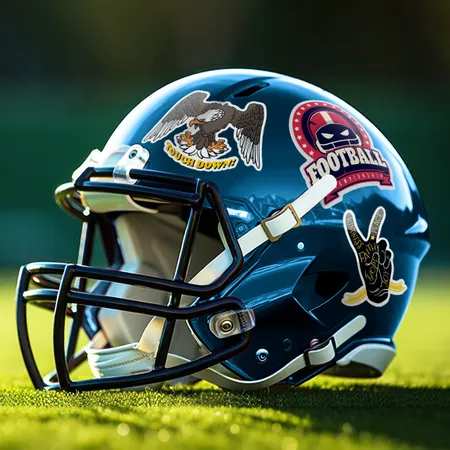 Football Helmet Stickers Football Helmet Stickers - Custom Cups Now