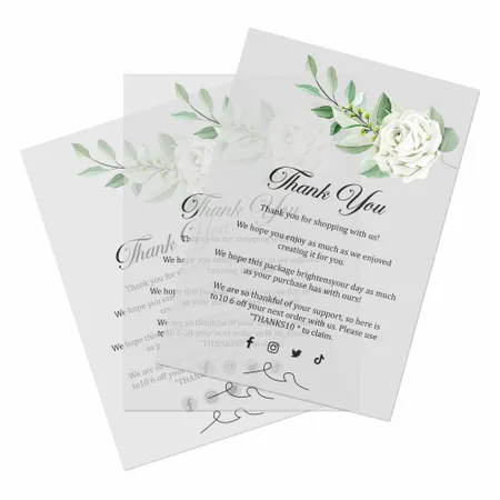 Transparent Cards - Custom Cups Now