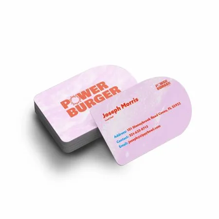 Half Circle Business Cards - Custom Cups Now