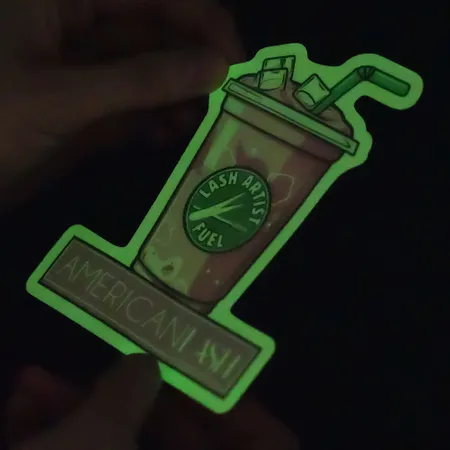 Glow in Dark Stickers Glow in Dark Stickers - Custom Cups Now