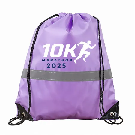 Drawstring Bags With Reflective Strip Drawstring Bags With Reflective Strip - Custom Cups Now