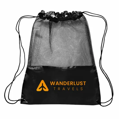 Mesh Drawstring Bag Mesh Drawstring Bag - Custom Cups Now