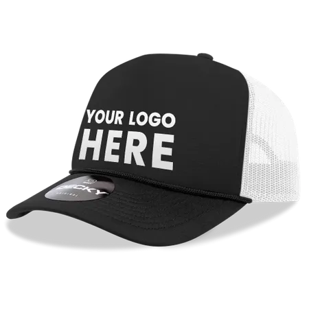 Decky 212 5 Panel High Profile Foam Trucker Hat, 3-Tone Colors - Custom Cups Now