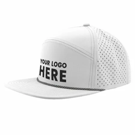 Zapped Headwear Osprey R+ 7 Panel Perforated Rope Cap - Custom Cups Now