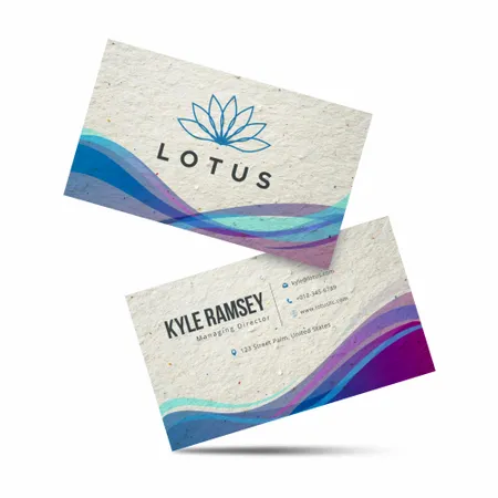 ECO Seed Paper Business Card - Custom Cups Now