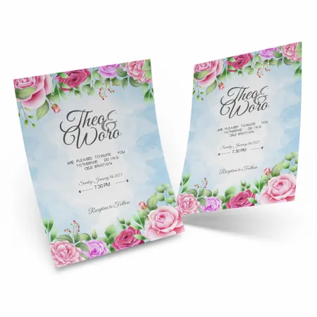 Floral Cards - Custom Cups Now