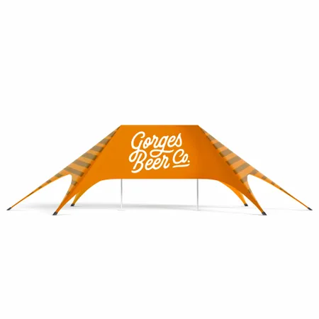 Double Pole Star Tent - Custom Cups Now