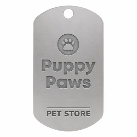 Die Struck Metal Dog Tags - Custom Cups Now