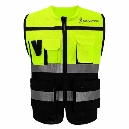 Heavy-Duty, Two-Tone Safety Vests - Custom Cups Now