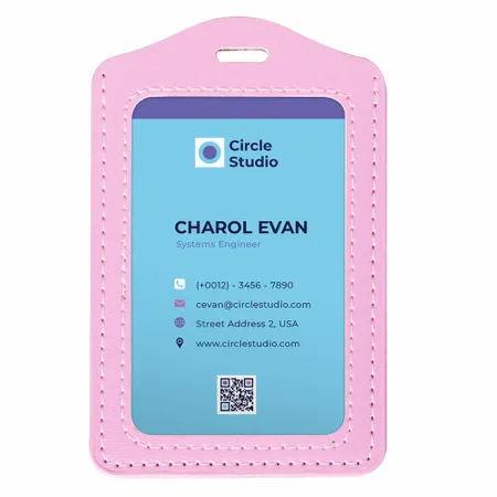 Custom PU Badge Holders - Custom Cups Now