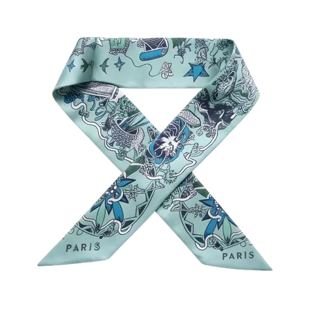 Silk Hair Tie Scarves - Custom Cups Now