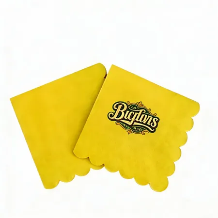Scallop Beverage Napkins - Custom Cups Now