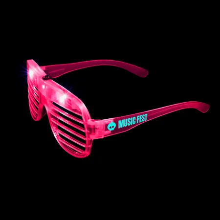Light-Up LED Slotted Glasses - Custom Cups Now