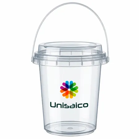 Premium Transparent Drink Buckets - Custom Cups Now