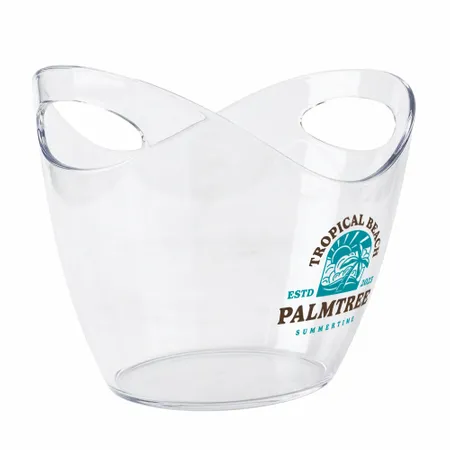 Curved Dual-Handle Drink Buckets - Custom Cups Now