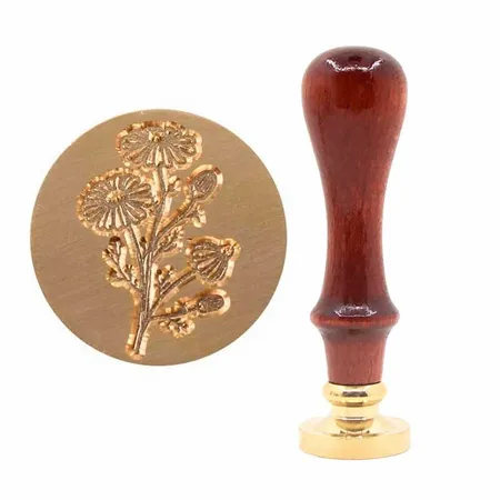Beechwood Handle Wax Seal Stamps - Custom Cups Now