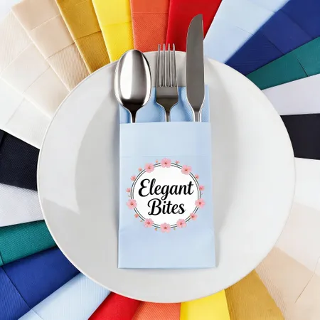 Custom Pocket Napkin - Custom Cups Now