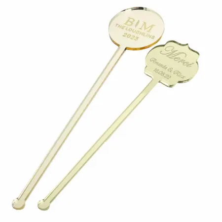 Metallic Acrylic Stir Sticks - Custom Cups Now