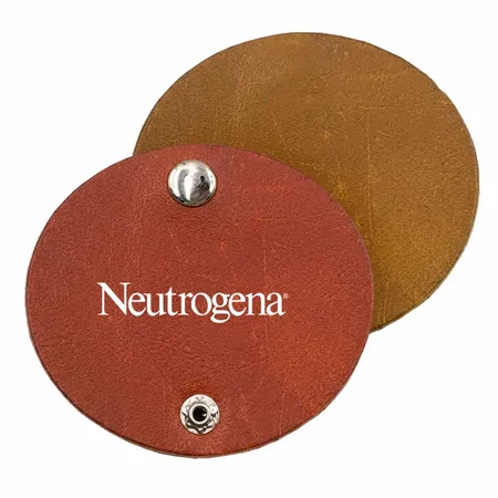 Round PU Leather Cable Organizers - Custom Cups Now