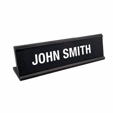 Metal Desktop Name Badges - Custom Cups Now