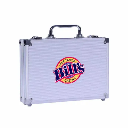 100ct Aluminum Poker Chip Cases - Custom Cups Now