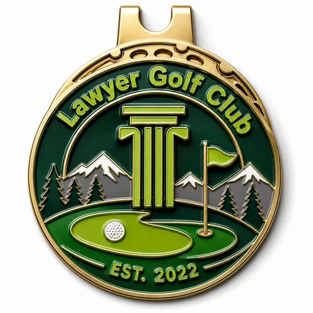 3D Ball Golf Marker with Hat Clips - Custom Cups Now