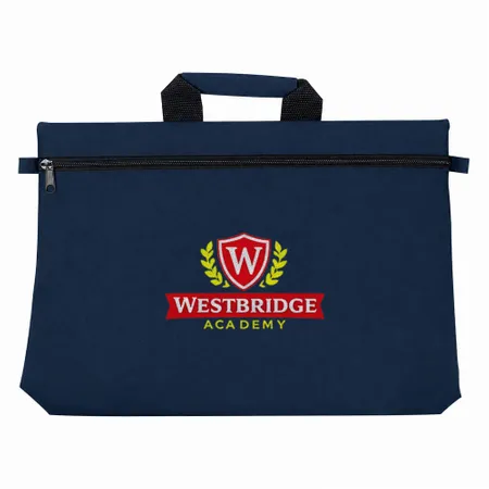 Polyester Zippered Document Bags - Custom Cups Now
