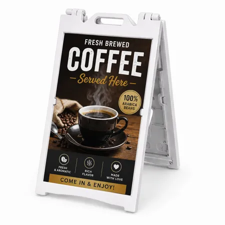 A-Frame Sidewalk Sign - Custom Cups Now