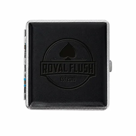Leather Grain Metal Cigarette Cases - Custom Cups Now