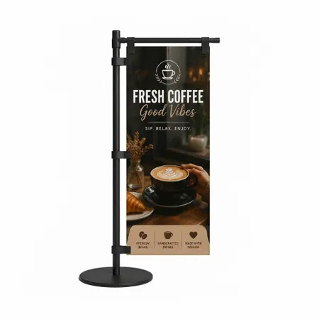 Polyester Mini Desk Flag - Custom Cups Now