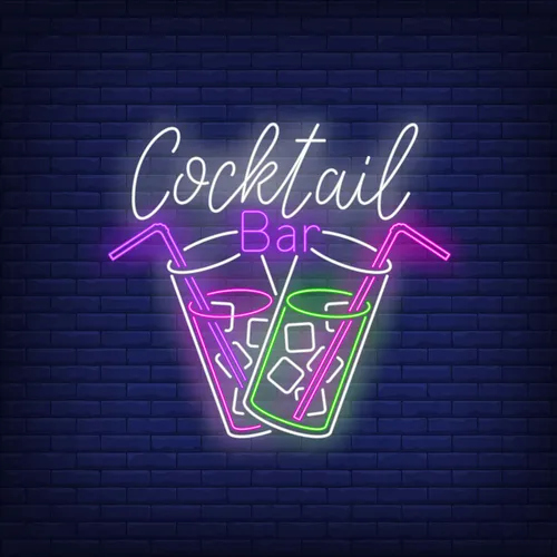 Cocktail Bar Neon - Custom Cups Now