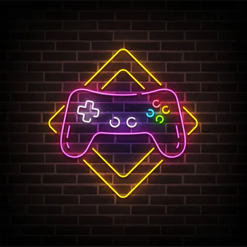 Gamer Joystick Neon Sign - Custom Cups Now