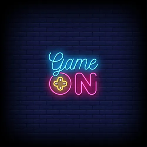 Game On Neon Sign - Custom Cups Now