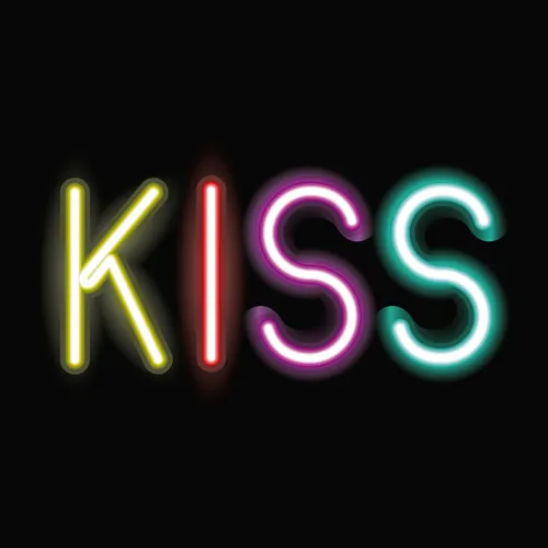 Kiss Neon Sign - Custom Cups Now