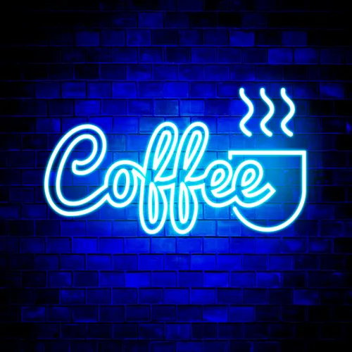 Coffee Neon Sign - Custom Cups Now